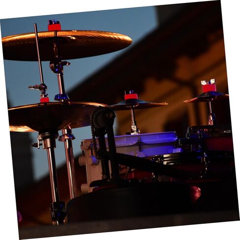 Red Drum Cymbal Gasket with EVA Pads Anti-skid Drum Clutch Cushions Professional Kit Accessories for Sound Protection and Stable Performance in Saudi Arabia