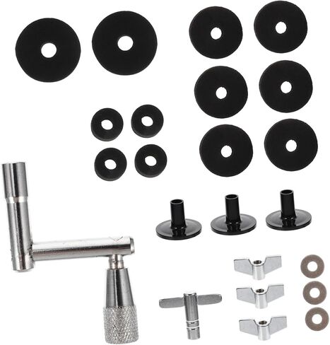 Generic Professional Drum Felt Pads Set Non-slip Cushions for Drum Kits Replacement Parts Easy Installation Protective Cymbal Stand Accessories for Adult in Saudi Arabia