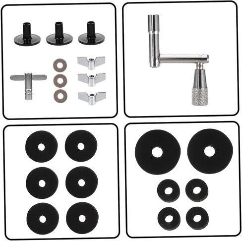 Generic Professional Drum Felt Pads Set Non-slip Cushions for Drum Kits Replacement Parts Easy Installation Protective Cymbal Stand Accessories for Adult in Saudi Arabia