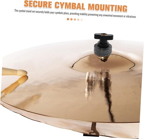 Drum Cymbal Stand Kit with Plastic Sleeves and Felt Pads Stable Secure Mounting Height Adjustable Split Hand Twist Protective Shock Absorption for Drum Set Maintenance in Saudi Arabia