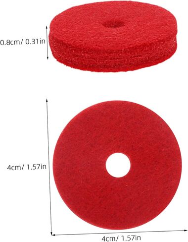 12pcs Red Cymbal Dampeners Felt Pads Cymbal Pads Anti-slip Sound Dampening Cushions for Secure Fit and Broad Compatibility Drum Accessories in Kuwait