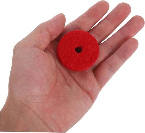 12pcs Red Cymbal Dampeners Felt Pads Cymbal Pads Anti-slip Sound Dampening Cushions for Secure Fit and Broad Compatibility Drum Accessories in Kuwait