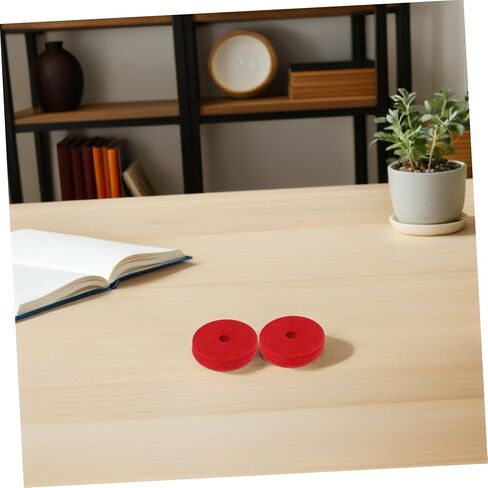 12pcs Red Cymbal Dampeners Felt Pads Cymbal Pads Anti-slip Sound Dampening Cushions for Secure Fit and Broad Compatibility Drum Accessories in Kuwait
