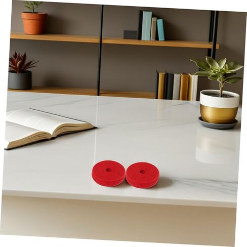 12pcs Red Cymbal Dampeners Felt Pads Cymbal Pads Anti-slip Sound Dampening Cushions for Secure Fit and Broad Compatibility Drum Accessories in Kuwait