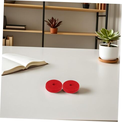 12pcs Red Cymbal Dampeners Felt Pads Cymbal Pads Anti-slip Sound Dampening Cushions for Secure Fit and Broad Compatibility Drum Accessories in Kuwait
