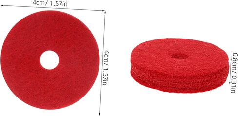 12pcs Red Cymbal Dampeners Felt Pads Cymbal Pads Anti-slip Sound Dampening Cushions for Secure Fit and Broad Compatibility Drum Accessories in Kuwait
