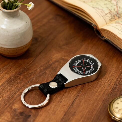 Compass Keychain,Portable Mini Compass,Mini and Metal for Outdoor Comping Travling Mountaineering Hiking in Saudi Arabia
