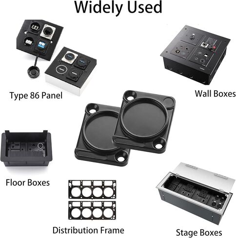 5 قطعة لوحة فارغة، لوحة تثبيت لوحة رف معدني من سلسلة D لموصلات الهيكل، موصلات XLR in Kuwait