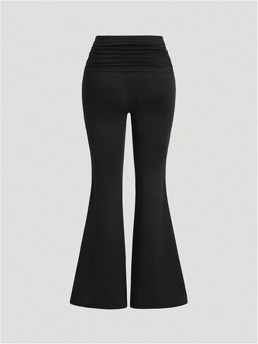 SOLY HUX Women's Flare Leggings Y2k Glitter Bell Bottoms High Waisted Yoga Pants Streetwear in Saudi Arabia