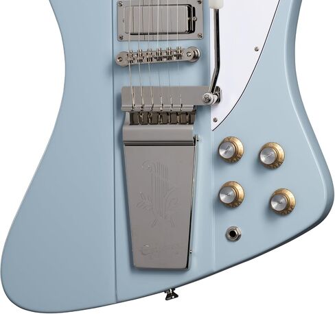 Epiphone مستوحاة من Gibson 1963 Firebird V، فروست بلو مع حافظة in Kuwait