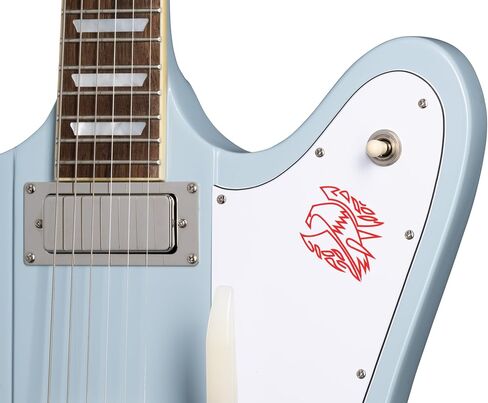 Epiphone مستوحاة من Gibson 1963 Firebird V، فروست بلو مع حافظة in Kuwait