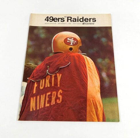 1968 Oakland Raiders at San Francisco 49ers NFL Football Program 9-1-68 - NFL Programs in Saudi Arabia