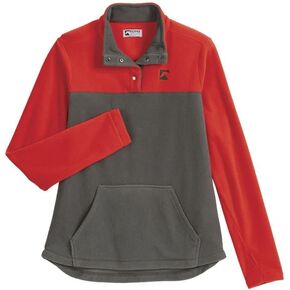 Dover Saddlery Riding Sport Women's Freemont Fleece، X-Small، Firework Red/Chimera Gray in Kuwait