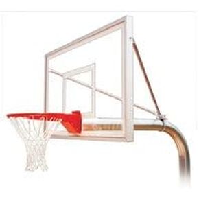 First Team Ruffneck Select Steel-Acrylic In Ground Fixed Height Basketball System44; Forest Green in Saudi Arabia