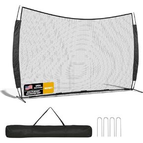 12x9/16x10/20x10ft Barricade Backstop Net, Ball Sports Barrier Netting, Protection Screen for Baseball Softball Lacrosse Soccer Hockey Training for Backyard with Carry Bag in Kuwait
