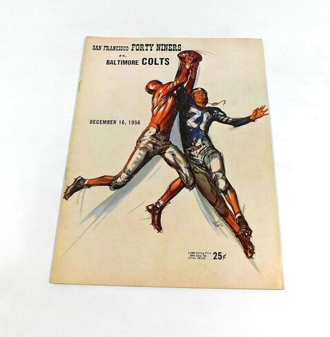1956 Baltimore Colts at San Francisco 49ers NFL Football Program 12-16-56 - NFL Programs in Saudi Arabia