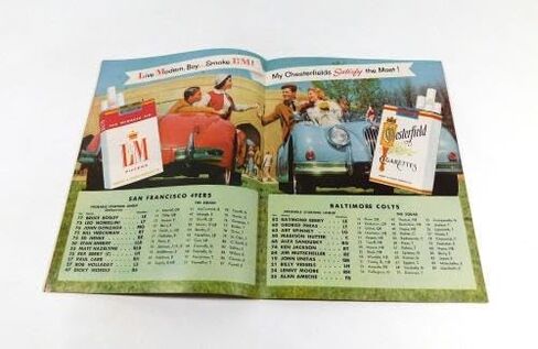 1956 Baltimore Colts at San Francisco 49ers NFL Football Program 12-16-56 - NFL Programs in Saudi Arabia
