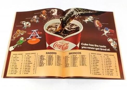 1968 Denver Broncos at Oakland Raiders AFL Football Program 12-8-68 - NFL Programs in Saudi Arabia