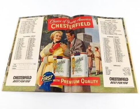 1953 California at Stanford College Football Program 11-21-53 - College Programs in Saudi Arabia