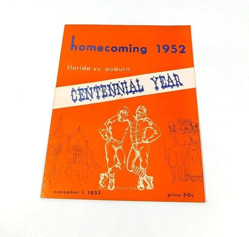 1952 Auburn at Florida College Football Program 11-1-52 - College Programs in Saudi Arabia