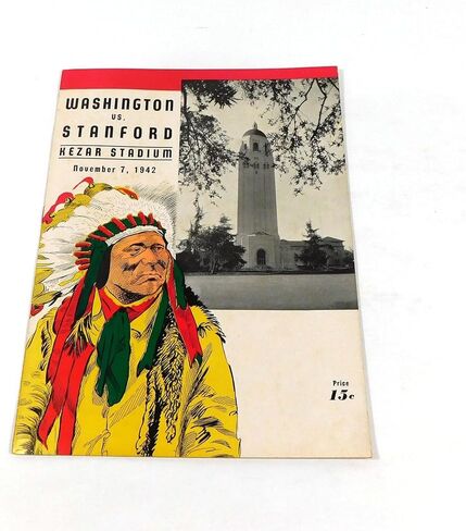 1942 Washington at Stanford College Football Program 11-7-42 - College Programs in Kuwait