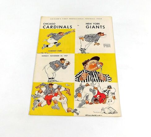 1957 New York Giants at Chicago Cardinals NFL Football Program 11-24-57 - NFL Programs in Saudi Arabia