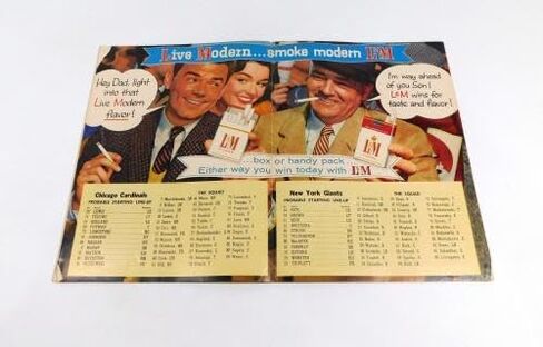 1957 New York Giants at Chicago Cardinals NFL Football Program 11-24-57 - NFL Programs in Saudi Arabia