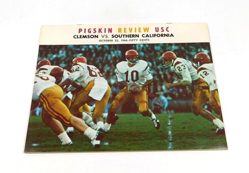 1966 Clemson at USC College Football Program 10-22-66 - College Programs in Saudi Arabia
