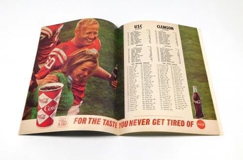1966 Clemson at USC College Football Program 10-22-66 - College Programs in Saudi Arabia