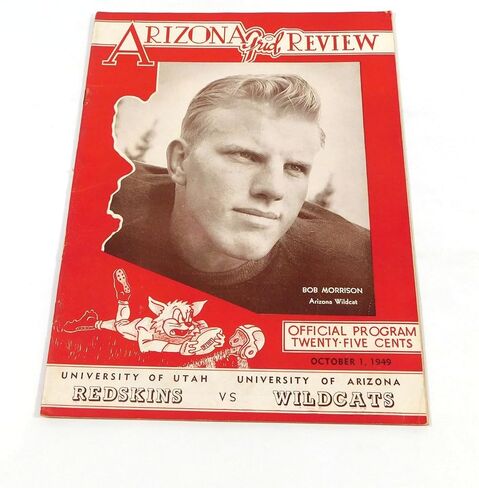 1949 Utah at Arizona College Football Program 10-1-49 - NFL Programs in Saudi Arabia
