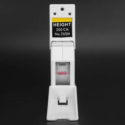 2m Height Stature Meter Retractable Measuring Tape Ruler Metal Measuring Tool(White) in Saudi Arabia