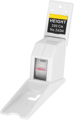 2m Height Stature Meter Retractable Measuring Tape Ruler Metal Measuring Tool(White) in Saudi Arabia
