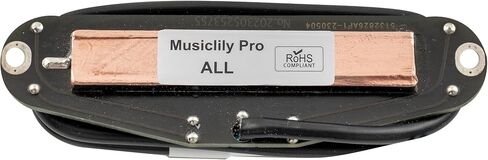 Musiclily Pro ST-DPLC Ceramic Dual Single Coil Sized Humbucker Pickup 6.2K for Strat Style Electric Guitar, White Body Chrome Rail in Saudi Arabia