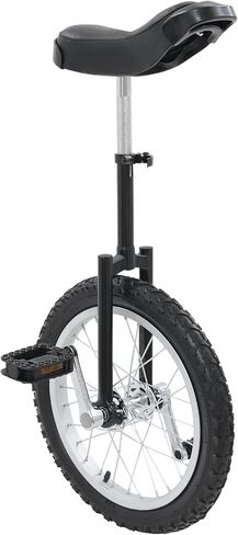 دراجة أحادية الدراجة الهوائية مقاس 16 بوصة، ارتفاع قابل للتعديل 28-32 بوصة دراجة توازن الدراجة الهوائية الأحادية العجلة مع دواسات، دراجة ذات عجلة واحدة مع أقصى حمولة 110 رطل للبالغين والأطفال، تمارين اللياقة البدنية اليومية، تدريب التوازن in Kuwait