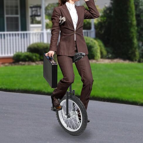 دراجة أحادية الدراجة الهوائية مقاس 16 بوصة، ارتفاع قابل للتعديل 28-32 بوصة دراجة توازن الدراجة الهوائية الأحادية العجلة مع دواسات، دراجة ذات عجلة واحدة مع أقصى حمولة 110 رطل للبالغين والأطفال، تمارين اللياقة البدنية اليومية، تدريب التوازن in Kuwait