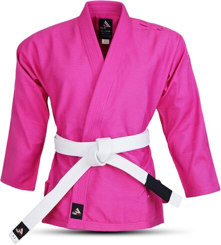 زي BJJ Gi للسيدات خفيف الوزن برازيلي Jiu Jitsu، 350 جرام في المتر المربع كيمونو قطن منكمش مسبقًا لمسابقات التدريب in Kuwait