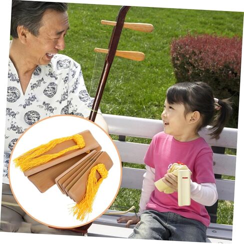 Kisangel 2pcs Kuaiban Percussion Instrument Traditional Chinese Castanet Noisemaker Improves Performance Quality Distinctive Sound for Engaging Shows for Adults in Saudi Arabia