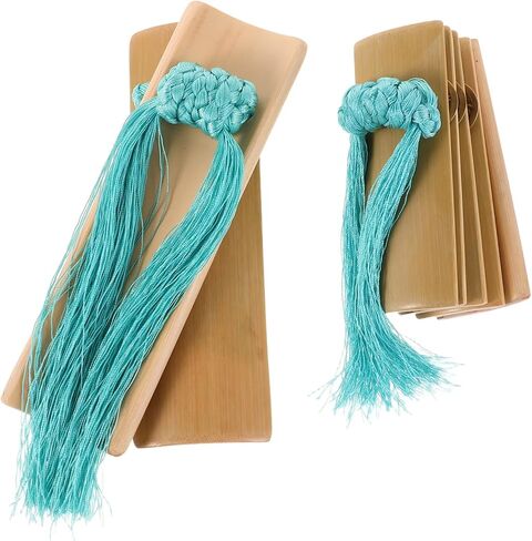 1set Hand Clappers for Music Bamboo Castanet Traditional Kuaiban Percussion Instrument for Adults in Saudi Arabia