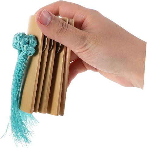1set Hand Clappers for Music Bamboo Castanet Traditional Kuaiban Percussion Instrument for Adults in Saudi Arabia