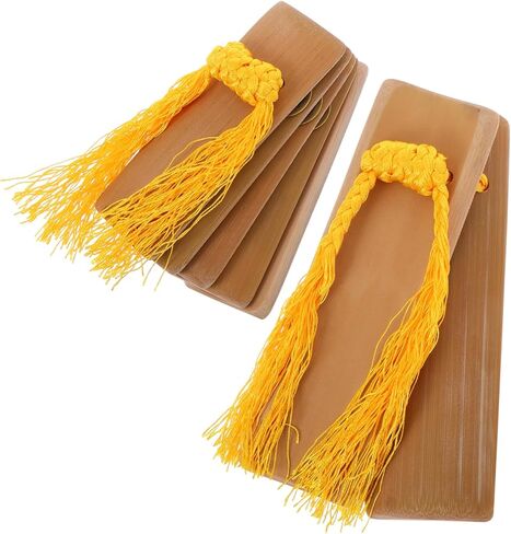 2pcs Chinese Kuaiban Castanet Percussion Instrument for Folk Music and Festival Performance Unique Acoustic Effect for Engaging Stage Shows and Speech Competitions in Saudi Arabia