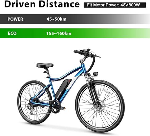 Yose Power 48V 13Ah Ebike Battery for 800W/ 750W/ 500W/ 350W/ 250W/ 100W Motor Electric Bicycle Battery Compatible with Heybike for Race max/Mars 2.0 with USB Port and Keys in Saudi Arabia
