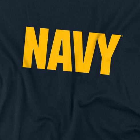 تي شيرت Popfunk Us Navy Logo للجنسين باللون الأزرق الداكن in Saudi Arabia
