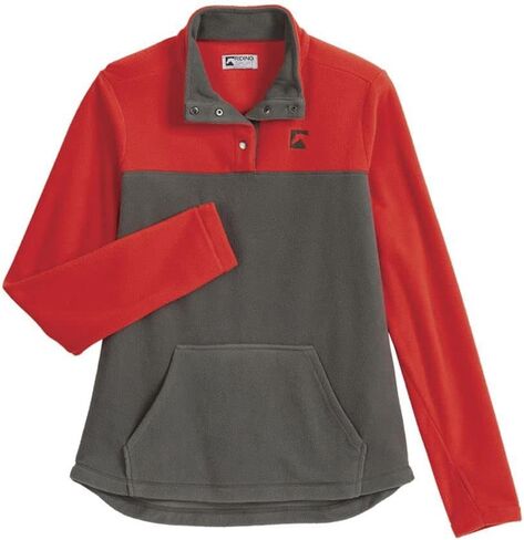 Dover Saddlery Riding Sport Women's Freemont Fleece، X-Small، Firework Red/Chimera Gray in Saudi Arabia