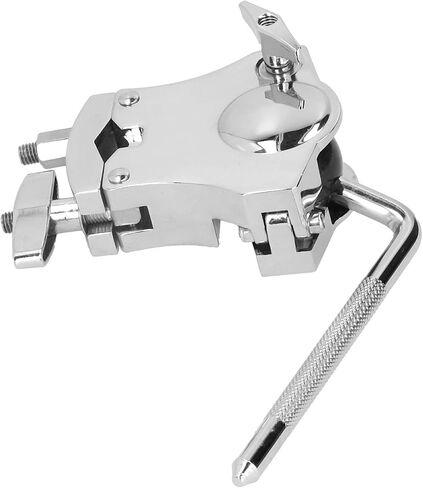 WALFRONT Portable Silver Zinc Alloy Tom Drum Bracket Tom Drum Rack Mount, 360° Rotatable Handle, Replace Old and Damaged Parts, Exquisite and Compact, Suitable for All Brackets, 360° in Saudi Arabia