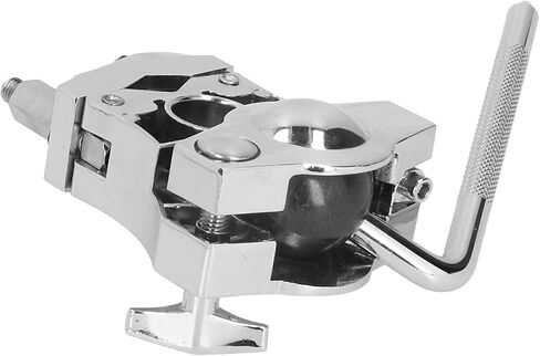 WALFRONT Portable Silver Zinc Alloy Tom Drum Bracket Tom Drum Rack Mount, 360° Rotatable Handle, Replace Old and Damaged Parts, Exquisite and Compact, Suitable for All Brackets, 360° in Saudi Arabia