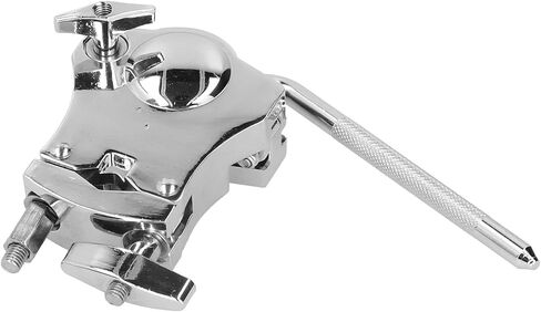 WALFRONT Portable Silver Zinc Alloy Tom Drum Bracket Tom Drum Rack Mount, 360° Rotatable Handle, Replace Old and Damaged Parts, Exquisite and Compact, Suitable for All Brackets, 360° in Saudi Arabia