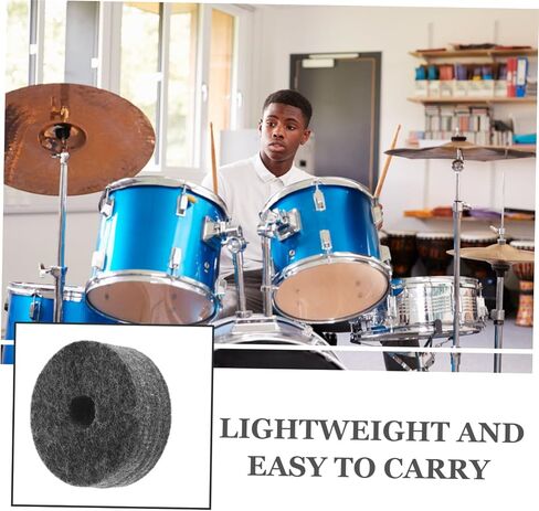 8pcs Drum Cymbal Felt Pads Set Non Slip Noise Reduction Accessories Easy Installation for All Drum Suitable for Practice Performance Fit Cymbal Replacement in Saudi Arabia