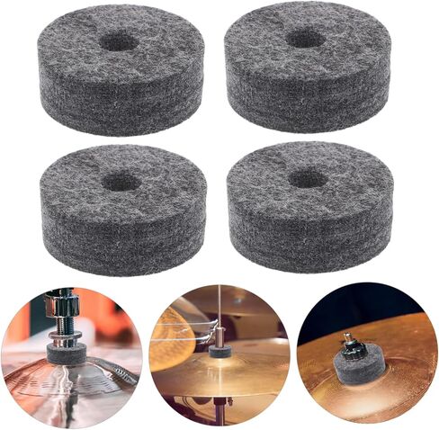 8pcs Drum Cymbal Felt Pads Set Non Slip Noise Reduction Accessories Easy Installation for All Drum Suitable for Practice Performance Fit Cymbal Replacement in Saudi Arabia