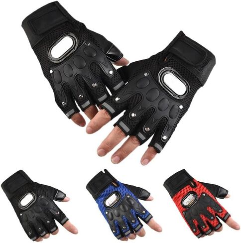 Half Finger Gloves Breathable Cycling Fitness Glove Non-Slip Shock-Absorbing Riding Sports Work Fingerless Gloves in Saudi Arabia