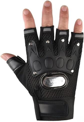 Half Finger Gloves Breathable Cycling Fitness Glove Non-Slip Shock-Absorbing Riding Sports Work Fingerless Gloves in Saudi Arabia